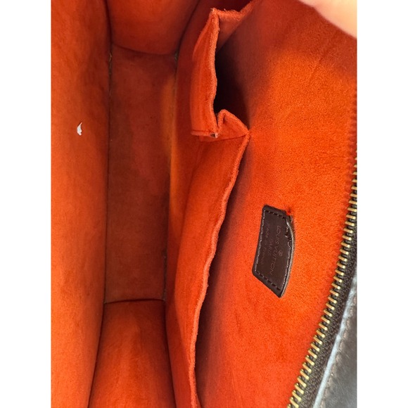 Louis Vuitton Damier Ebene Manosque PM Tote Bag Brown Checkered Handbag - Picture 12 of 16